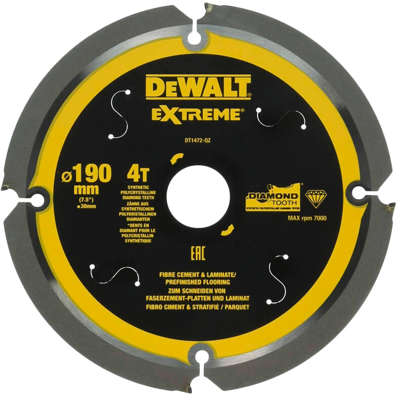 Пиляльний диск DEWALT 190 х 30 мм (DT1472)