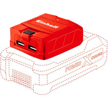 Адаптер живлення EINHELL USB X-ChangeTE-CP18 Li USB-Solo (4514120)