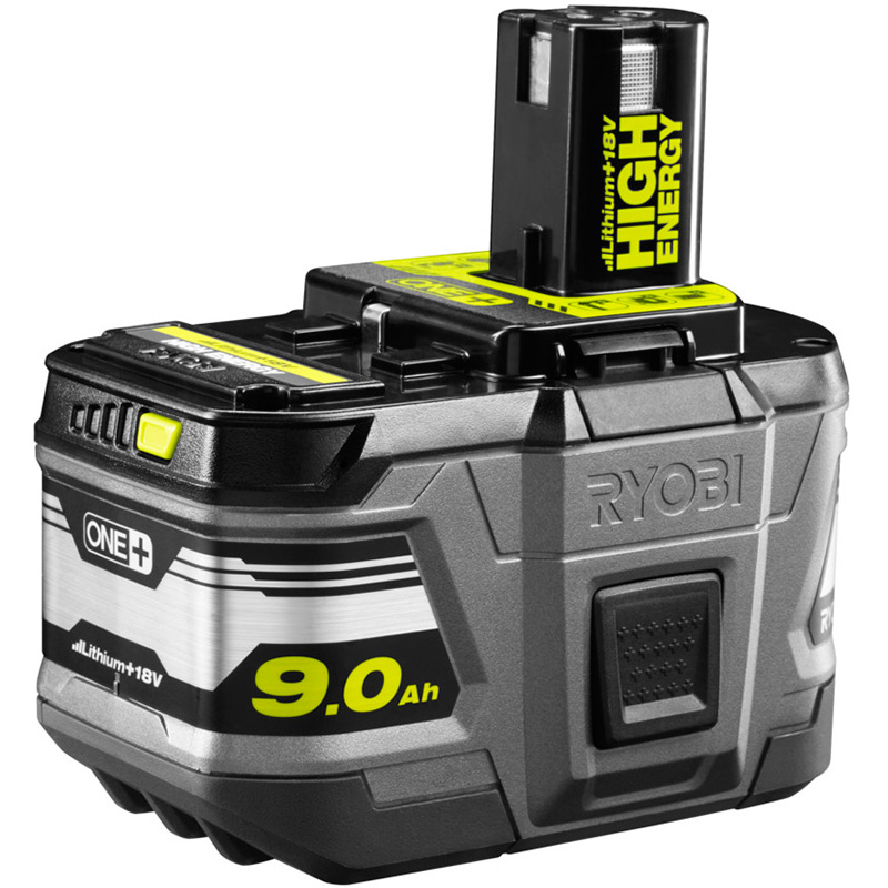

Аккумулятор Ryobi ONE+ RB18L90 18V 9 Ач Lithium+ HIGH ENERGY (5133002865), АКБ ONE+ RB18L90 18В 9.0 А/ч Lithium+ HIGH ENERGY