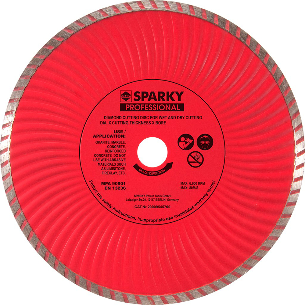 Алмазный диск SPARKY Turbo 230х3.2x22.23мм. (20009545700)