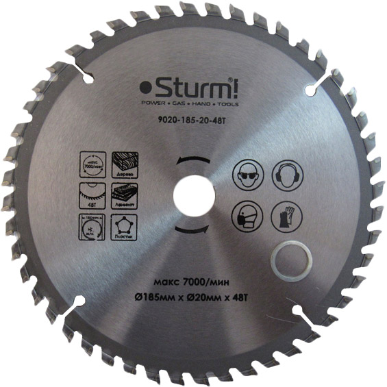 

Пильный диск STURM 9020-185-20-48T, Диск пильный 9020-185-20-48T