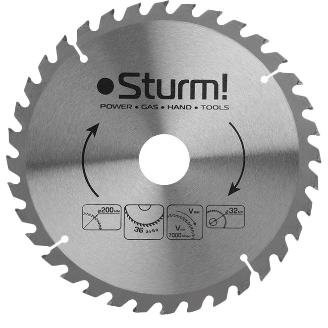 

Пильный диск STURM 9020-200-32-36T, Диск пильный 9020-200-32-36T
