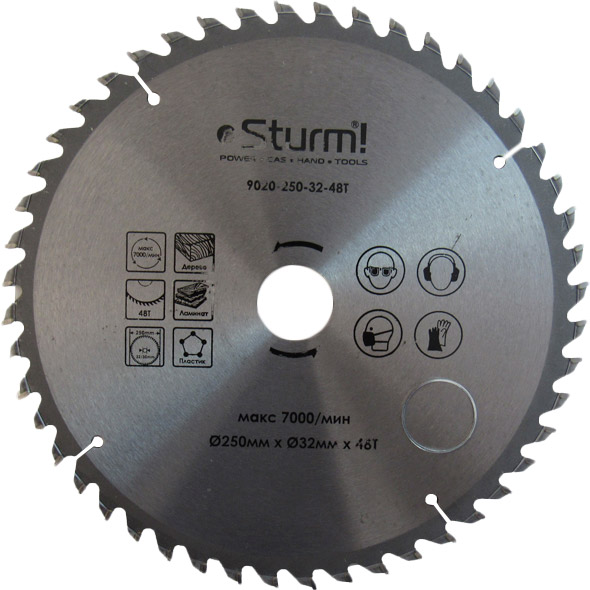 

Пильный диск STURM 9020-250-32-48T, Диск пильный 9020-250-32-48T