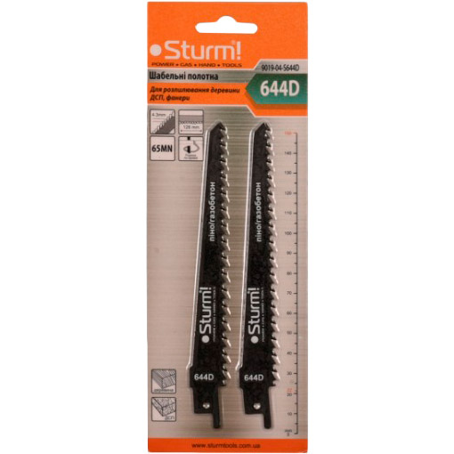

Пильное полотно для сабельной пилы STURM 2 шт (9019-04-S644D), Полотно д/сабельной пилы 9019-04-S644D