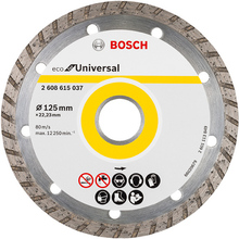 Отрезной диск BOSCH алмазный ECO Univ.Turbo 125-22.23 (2.608.615.037)