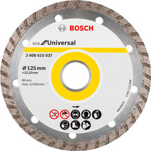 Отрезной диск BOSCH алмазный ECO Univ.Turbo 125-22.23 (2.608.615.037)