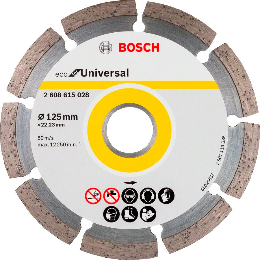 Відрізний алмазний диск BOSCH ECO Універсальний 125-22.23 (2.608.615.028)