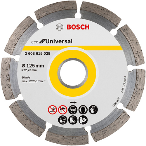 Отрезной диск BOSCH алмазный ECO Universal 125-22.23 (2.608.615.028)