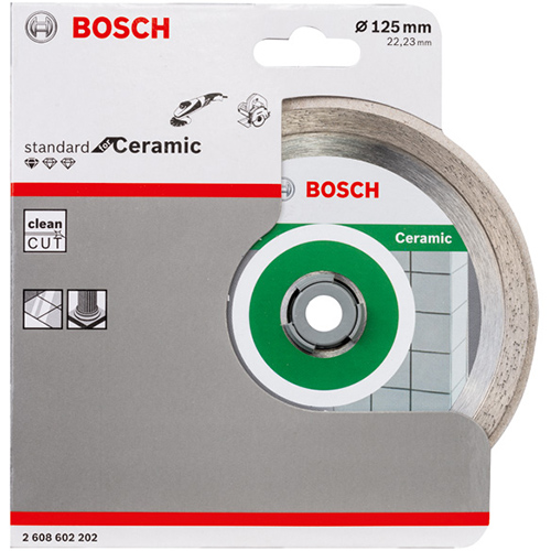 Відрізний диск BOSCH алмазний Standard for Ceramic 125-22.2 (2.608.602.202) Тип відрізний диск по кераміці/плитці