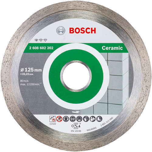 Відрізний диск BOSCH алмазний Standard for Ceramic 125-22.2 (2.608.602.202)