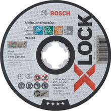 Круг відрізний BOSCH X-LOCK Multi Material 125x 1.6 x 22.2 мм (2.608.619.270)