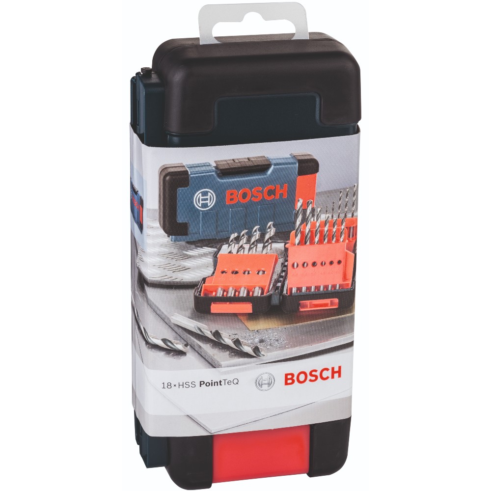 Набор сверл Bosch HSS PointTeQ ToughBox 18 шт (2.608.577.350) Тип набор сверл