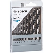 Набор сверл по металлу BOSCH HSS PointTeQ 10 шт (2.608.577.348)