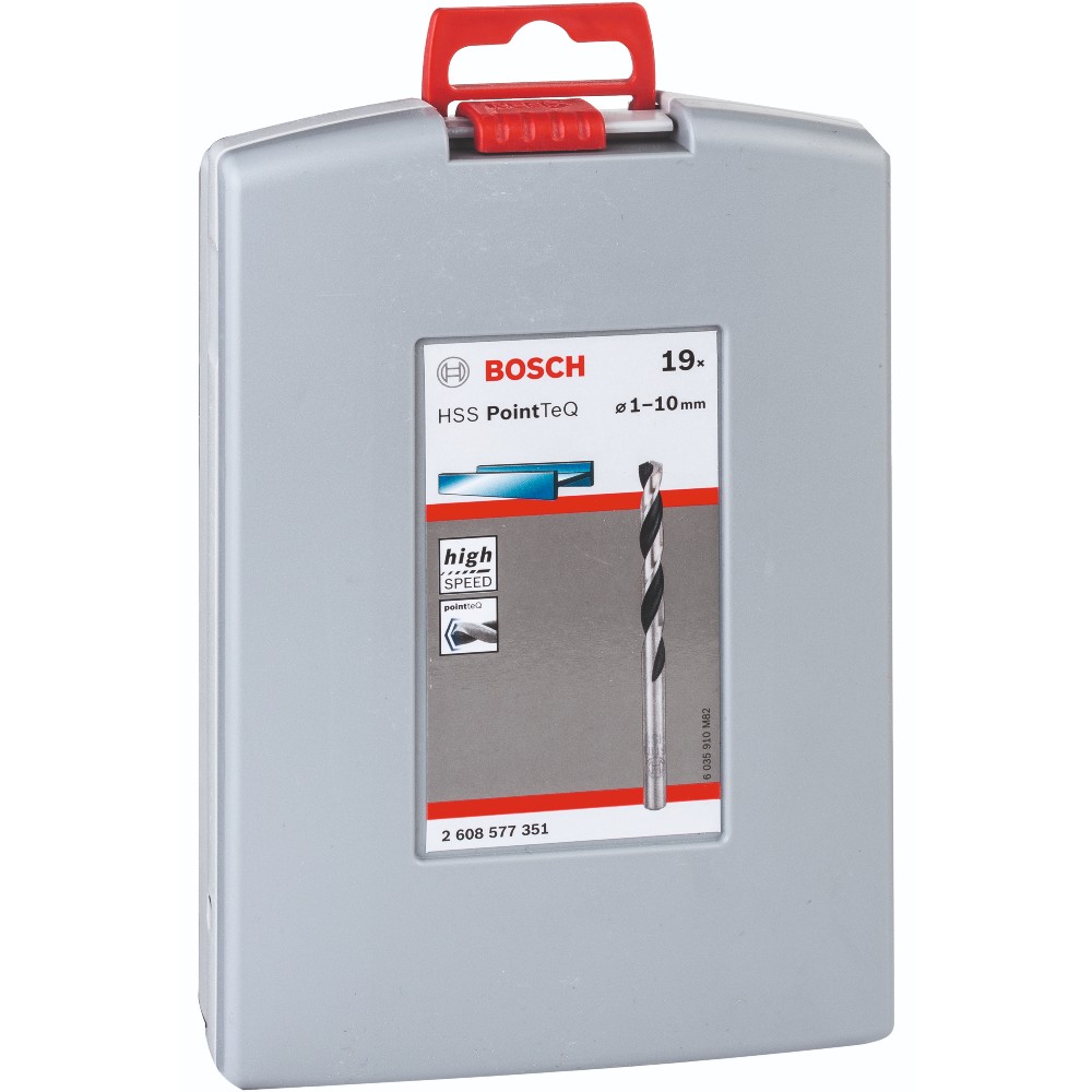 Набор сверл по металлу BOSCH HSS PointTeQ ProBox 19 шт (2.608.577.351) Тип набор сверл