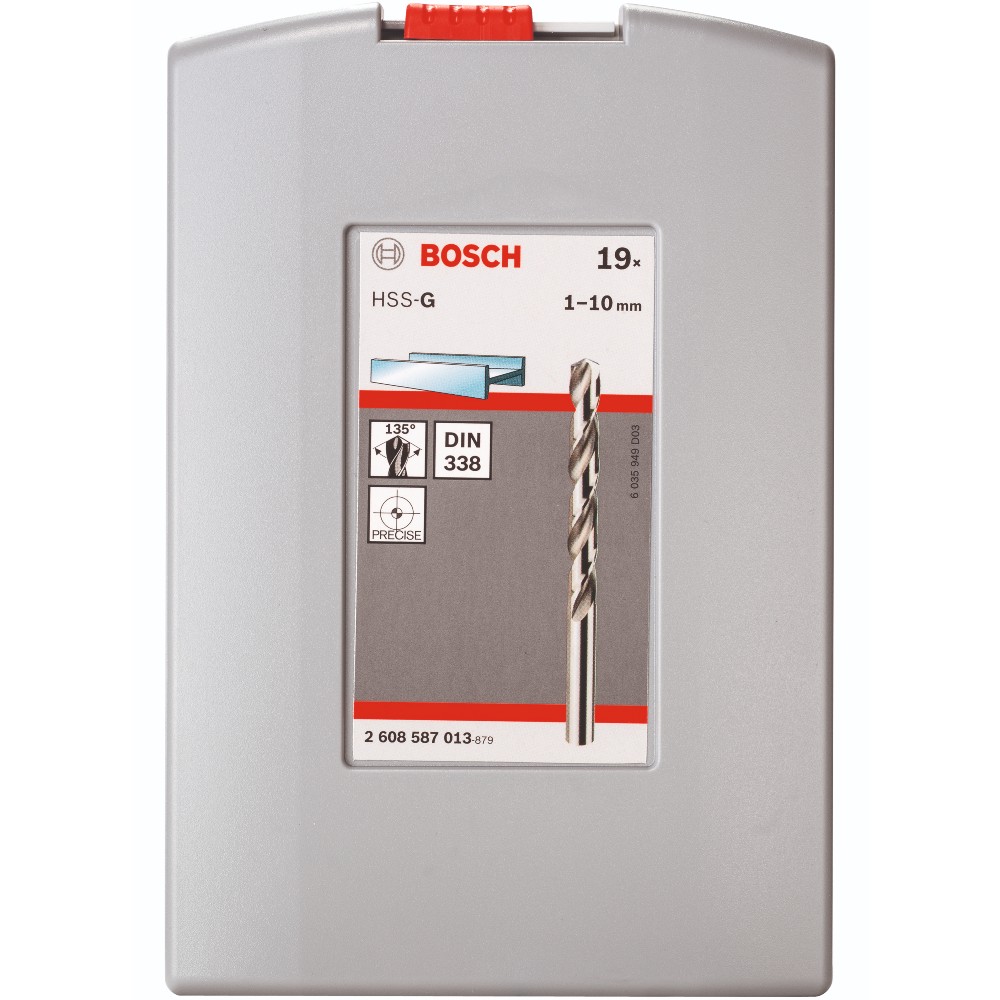 Набор сверл Bosch HSS-G ProBox 19 шт (2.608.587.013) Тип набор сверл