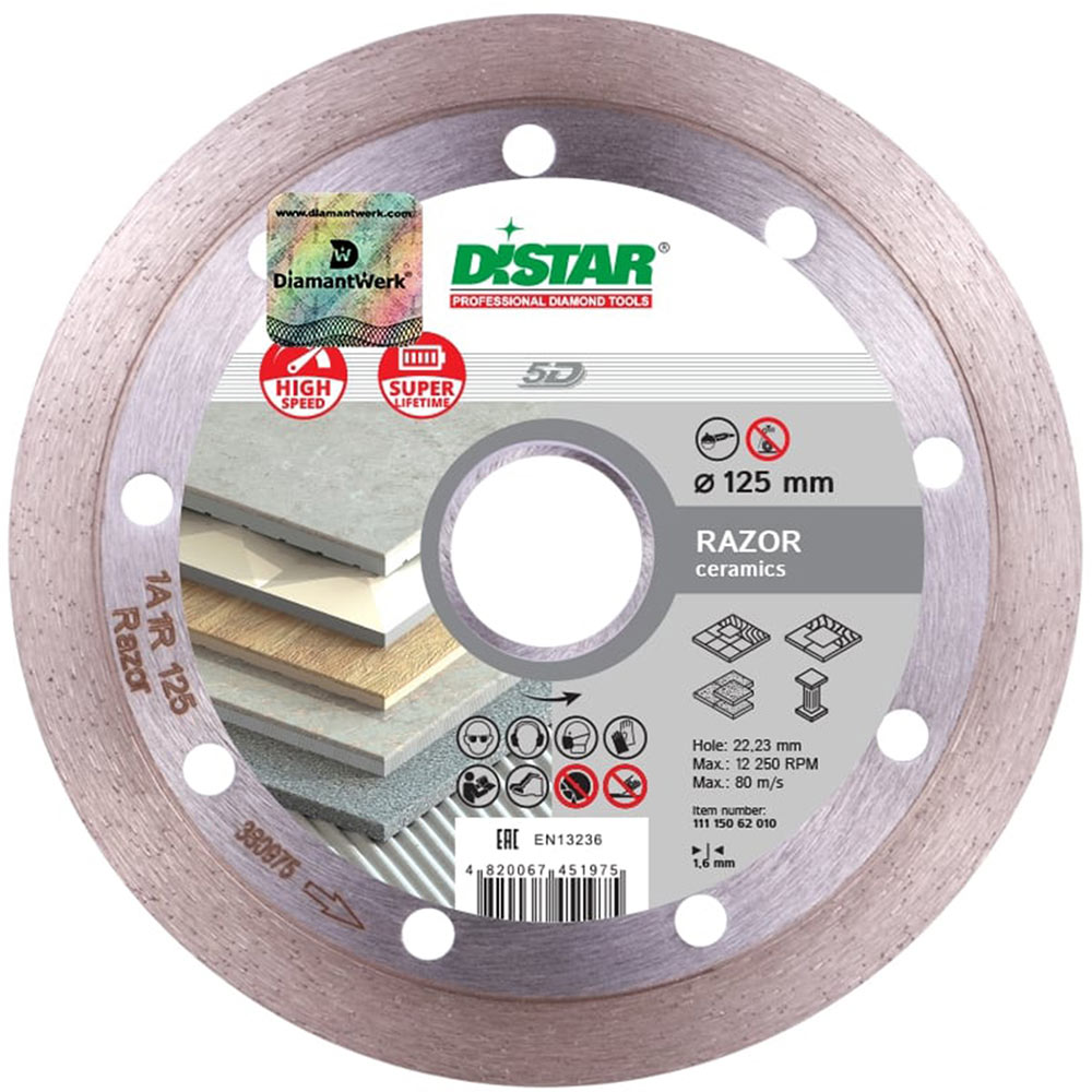 

Круг алмазный DISTAR Corona 1A1R 125 Razor (17223), Круг алмазный Corona (1A1R) - 125 Razor
