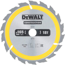 Диск пильный DEWALT CONSTRUCTION 165х20 мм (DT1933)