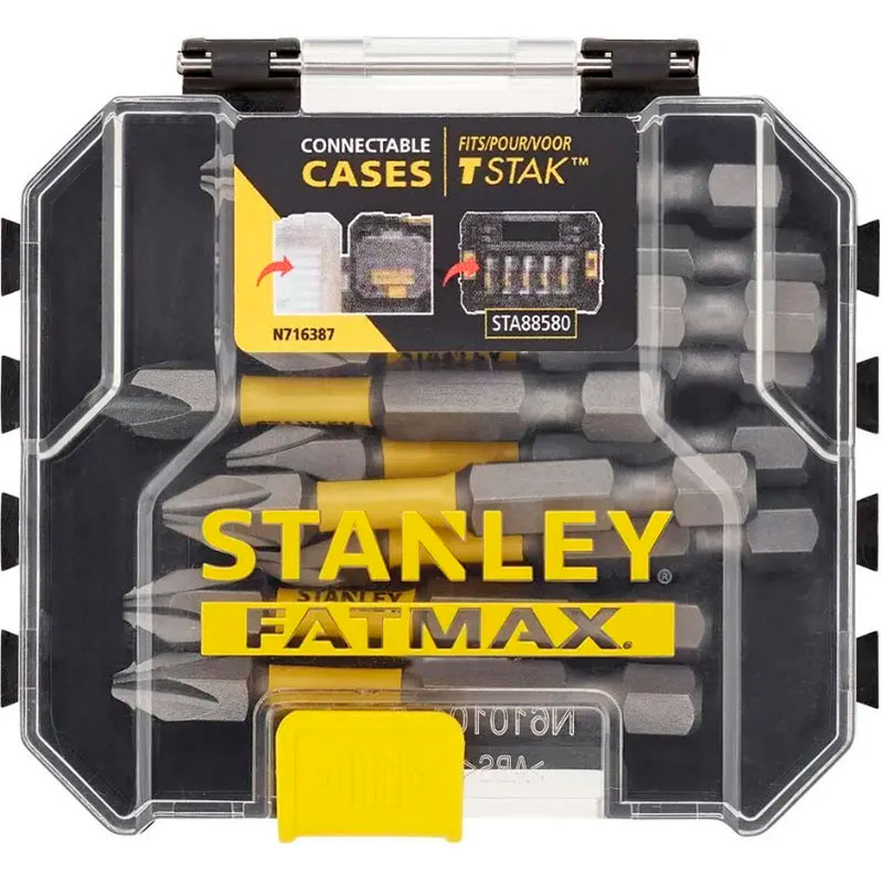 Набір біт STANLEY FatMax Phillips Ph2 L=50 мм 10 шт (STA88573)