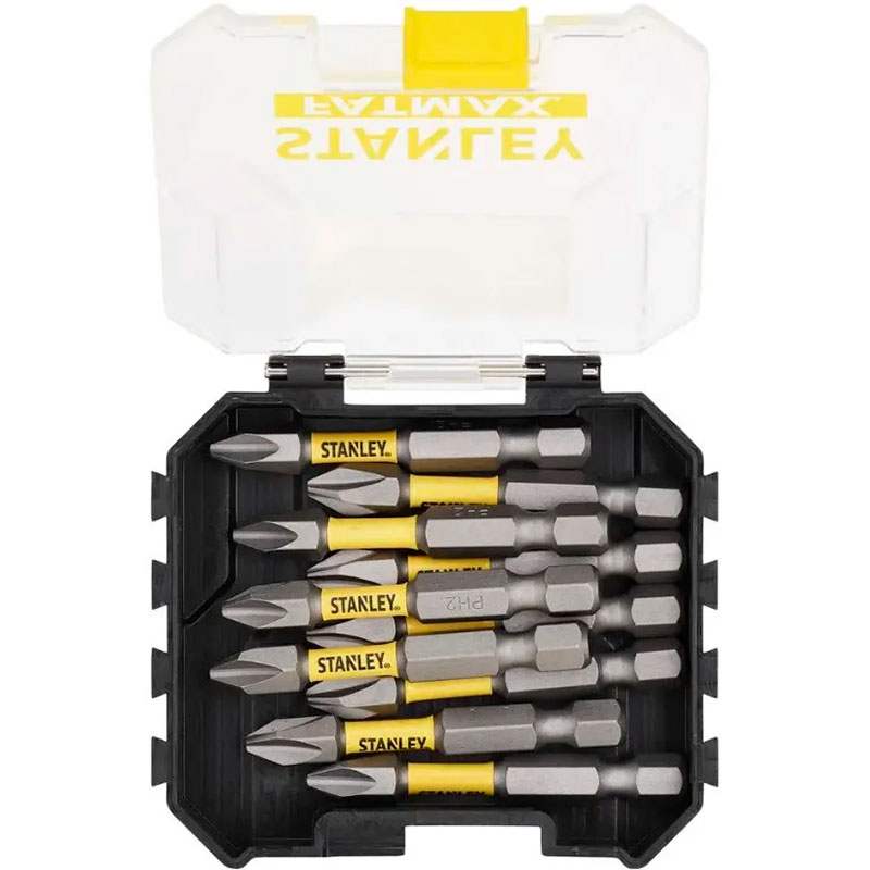 Набір біт STANLEY FatMax Phillips Ph2 L=50 мм 10 шт (STA88573) Тип набір біт