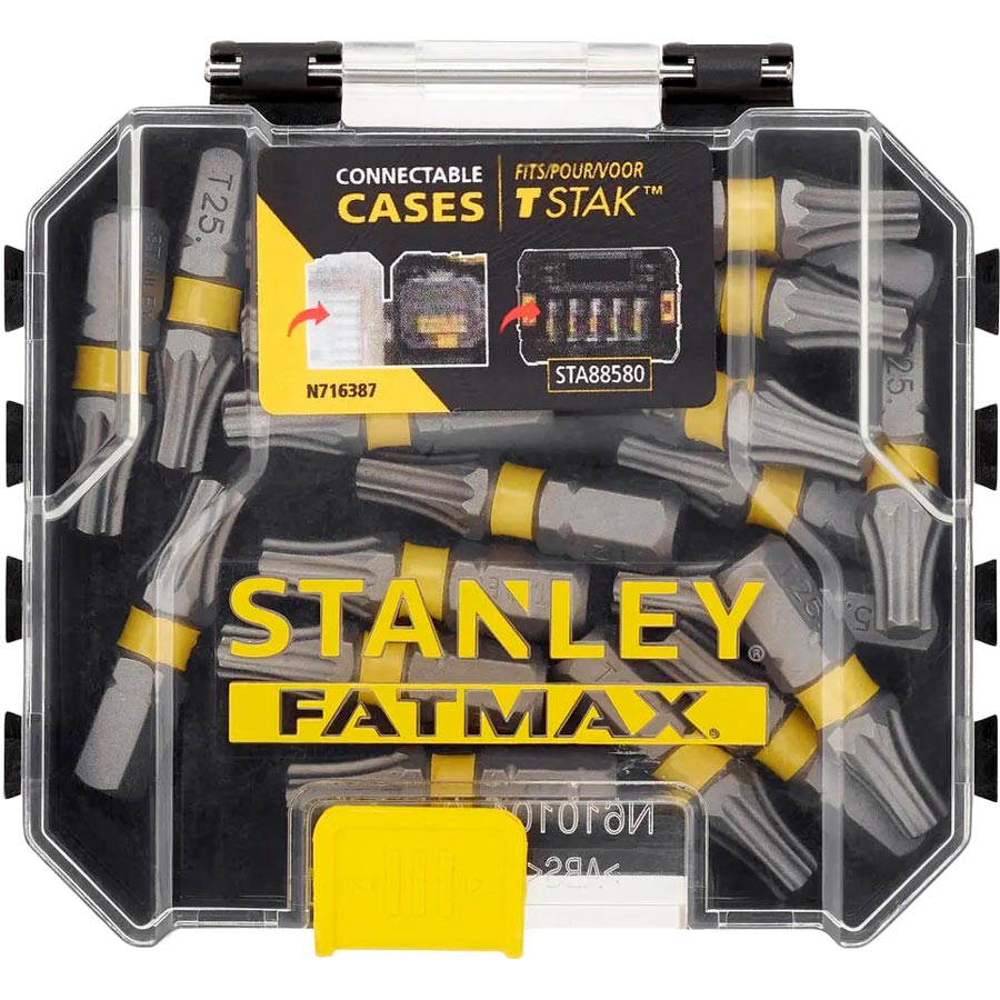 

Набор бит STANLEY FatMax 20 шт (STA88571), Набір біт FatMax, Torx, T25, L=25 мм, 20 шт
