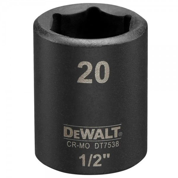 

Головка торцевая DEWALT IMPACT (DT7538), Головка торцева ударна "IMPACT" коротка,