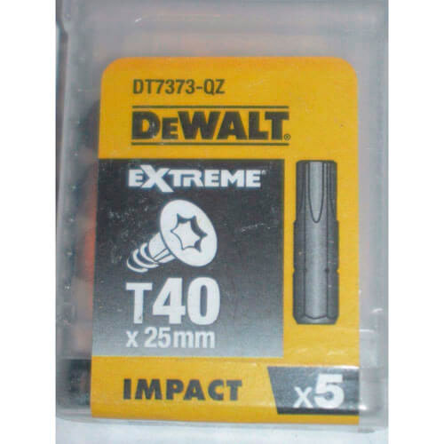 Набір біт DEWALT IMPACT TORSION 5 шт (DT7373)