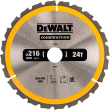 Диск пиляльний DeWALT CONSTRUCTION (DT1952)