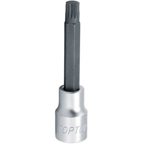 

Головка с насадкой TOPTUL SPLINE M12 L100mm 1/2" (BCJA1612), Головка з насадкою SPLINE M12 L100mm 1/2"