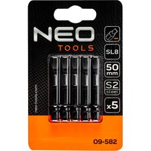 Набор ударных бит Neo Tools S2 50 мм SL8 - 5 шт (09-582)