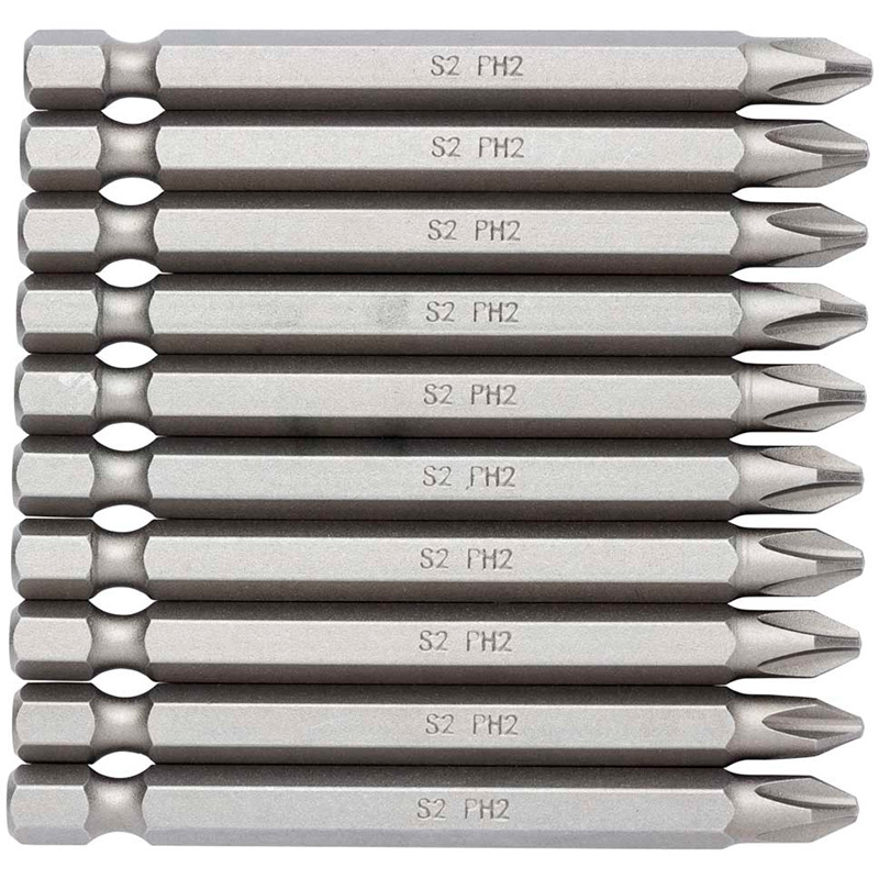 

Биты SIGMA Ph2x75мм 1/4" 10шт S2 (4010231), набір біт Ph2x75мм 1/4" 10шт S2 (блістер)