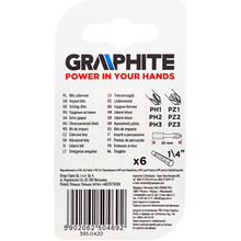 Набор бит GRAPHITE 25 мм 6 шт (56H540)