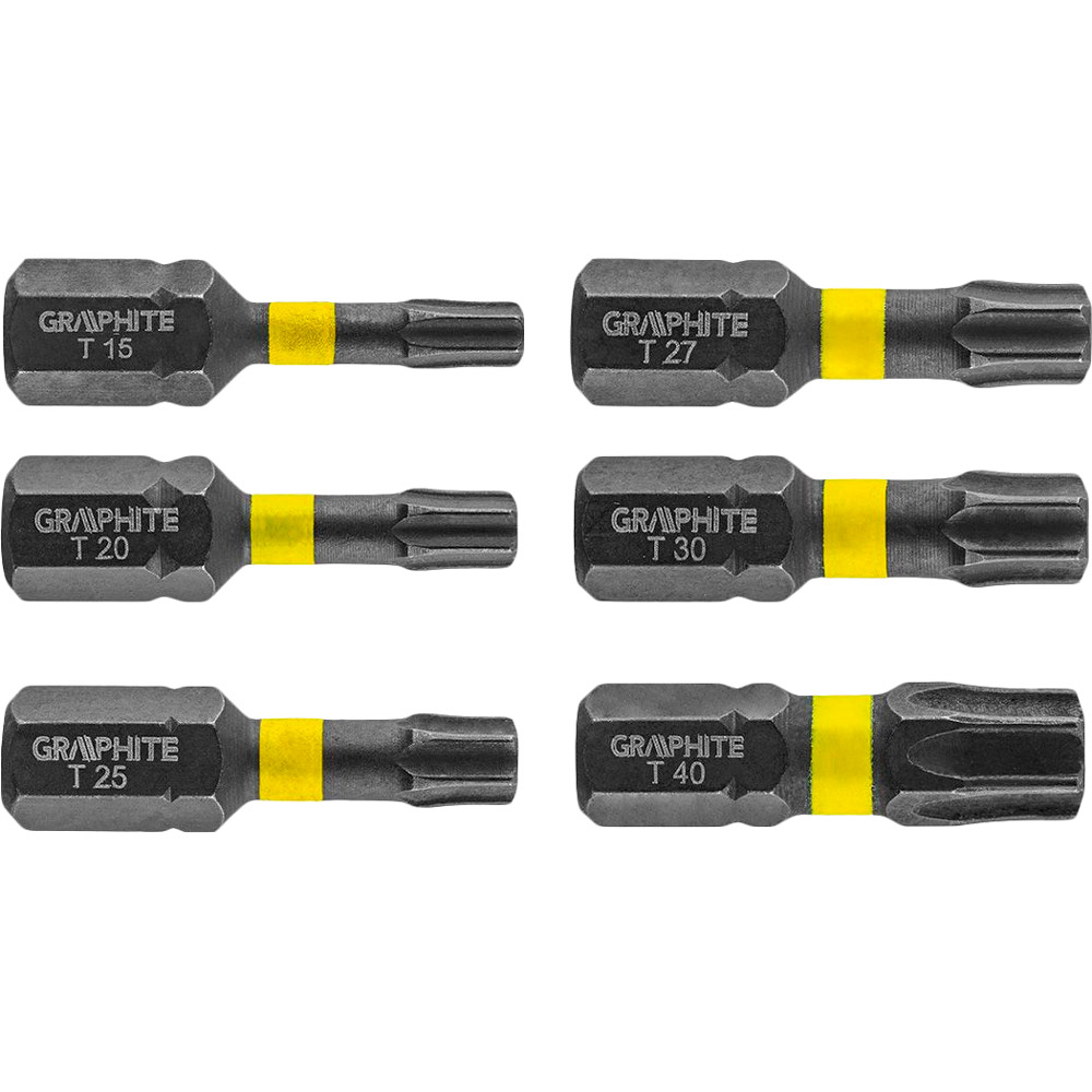 Набір біт ударних Graphite 6 шт (56H541) Набір біт ударних Graphite 6 шт (56H541)