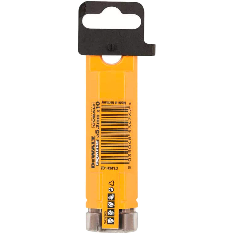 Свердло по металу DEWALT EXTREME INDUSTRIAL COBALT 5.2 мм (DT4931) Тип свердло