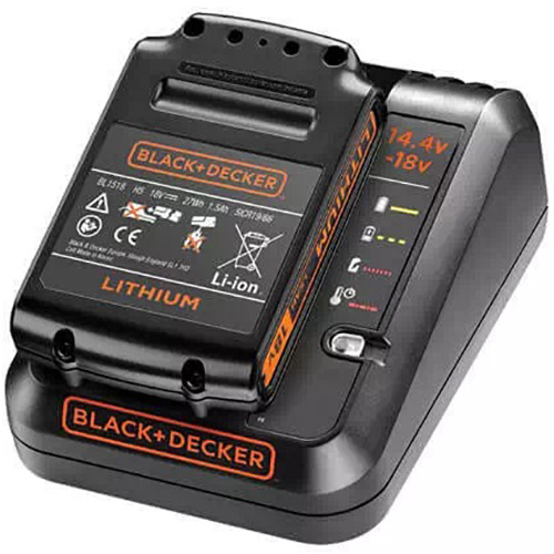 Акумулятор та зарядний пристрій BLACK&DECKER BDC1A15 Комплектація Зарядний пристрій – 1 шт, Акумуляторна батарея – 1 шт