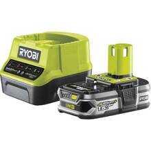 Акумулятор RYOBI RC18120-115 + зарядний пристрій 18В ONE+ 1.5Аг (5133003357)