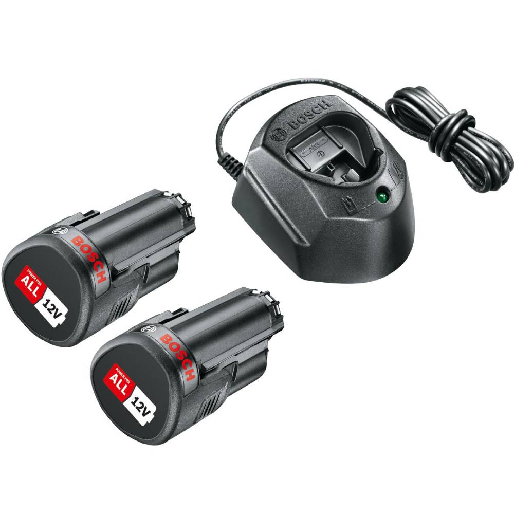 Набір акумуляторів Bosch + зарядний пристрій 12В 2х 1.5Ач ЗУ GAL 1210 CV (1.600.A01.L3E)