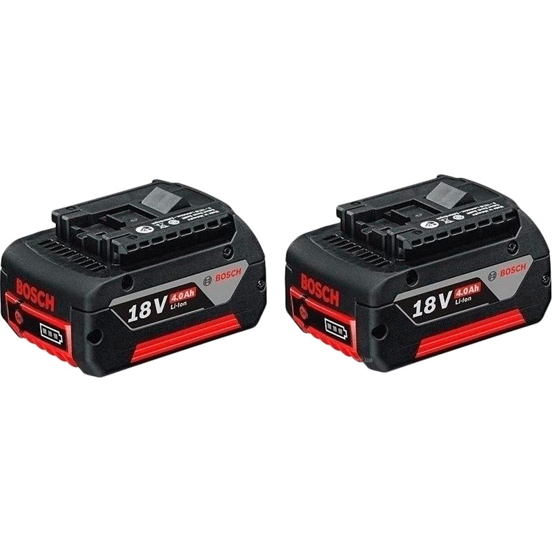 Комплект аккумуляторов и зарядное устройство BOSCH GBA 18 В 2 х 4.0 Aч (1.600.A01.9S0) Тип аккумулятор+зарядное устройство