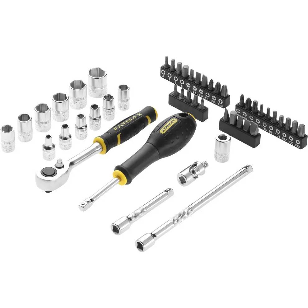 Набор головок торцевых STANLEY FATMAX Maxi Drive 1/4" 48пр. (FMMT98101-0) Тип головка торцевая