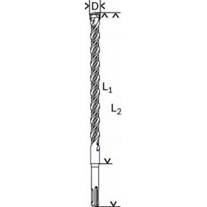 Бур Bosch SDS plus-5 14x200x265 (1618596186) Тип буры SDS-plus 