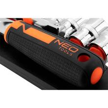 Набор торцевых головок NEO TOOLS 12шт 3/8" трещотка 90 зубцов CrV (10-020N)