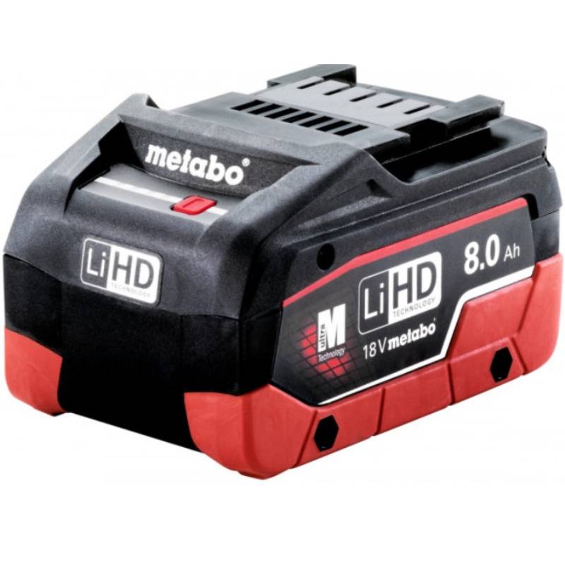 Акумуляторна батарея METABO LIHD 18В 8А·рік Black\Red (625369000)