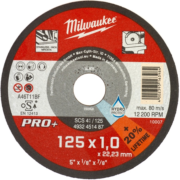 Коло відрізне по металу MILWAUKEE SCS 41/125х1 PRO+ 125мм (4932451487)