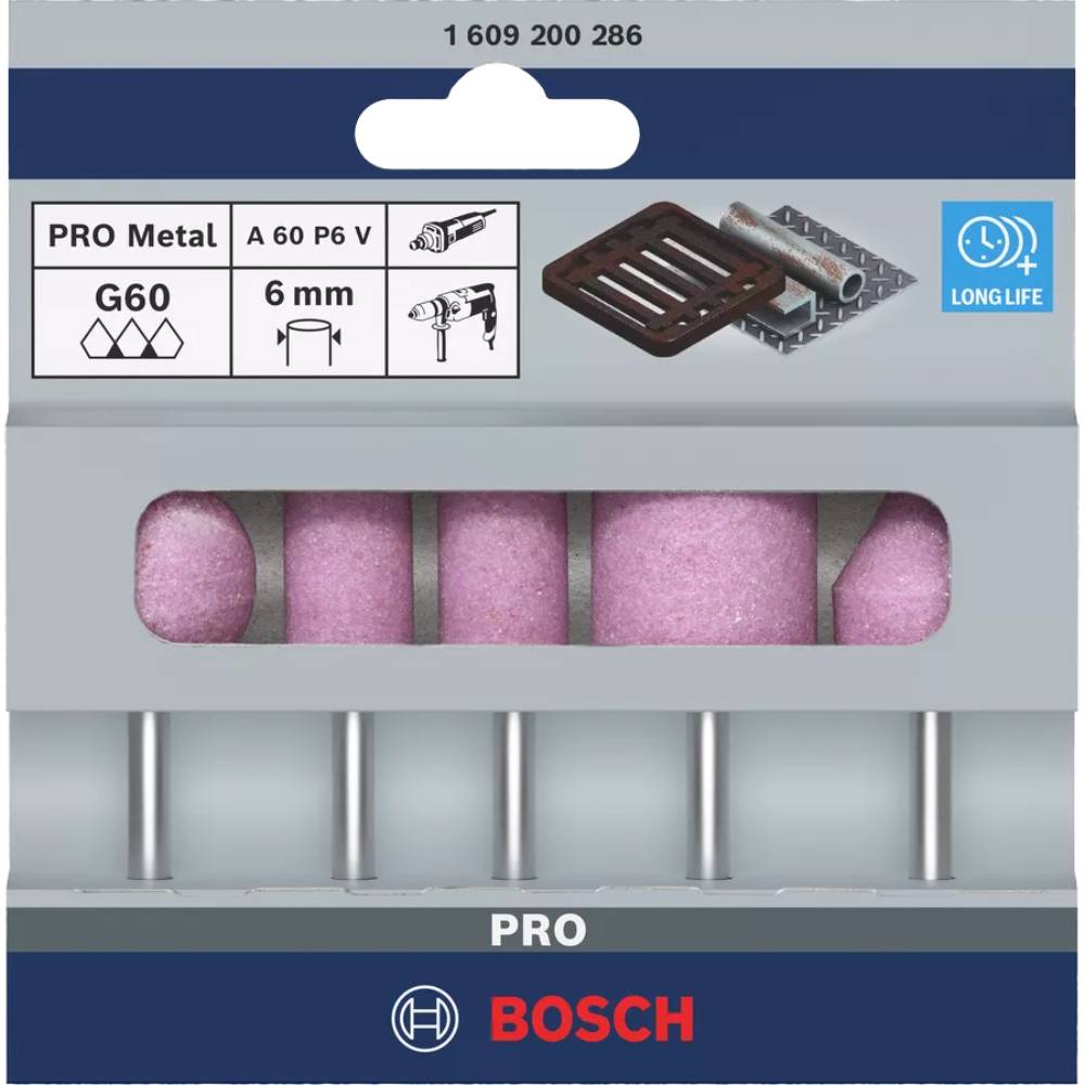 Набір шліфувальних каменів BOSCH PRO Steel 5 шт (1.609.200.286) Тип набір шліфувальних головок