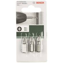 Набір біт BOSCH PH1 PH2 PH3 25мм 3шт (2.609.255.964)