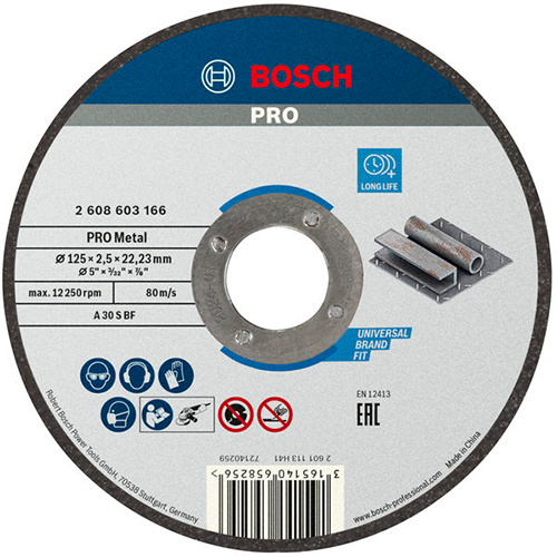 Диск відрізний BOSCH Standard 125 х 2.5мм (2.608.603.166)