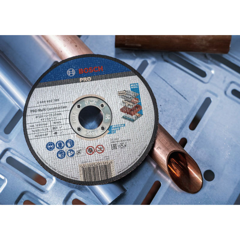 Диск отрезной Bosch Multi Construction 125x1.6 мм (2.608.602.383) Материал обработки металл