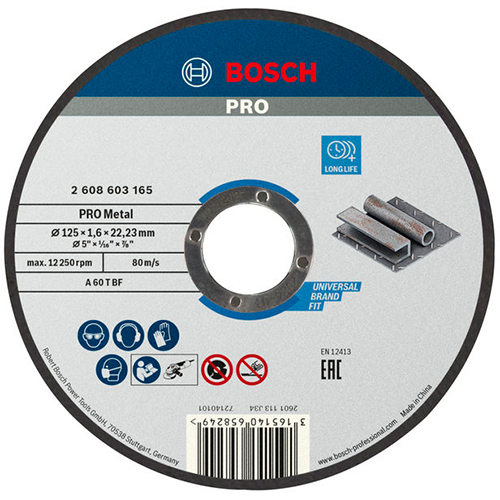 Диск відрізний BOSCH Standard for Metal 125х1.6мм (2.608.603.165)