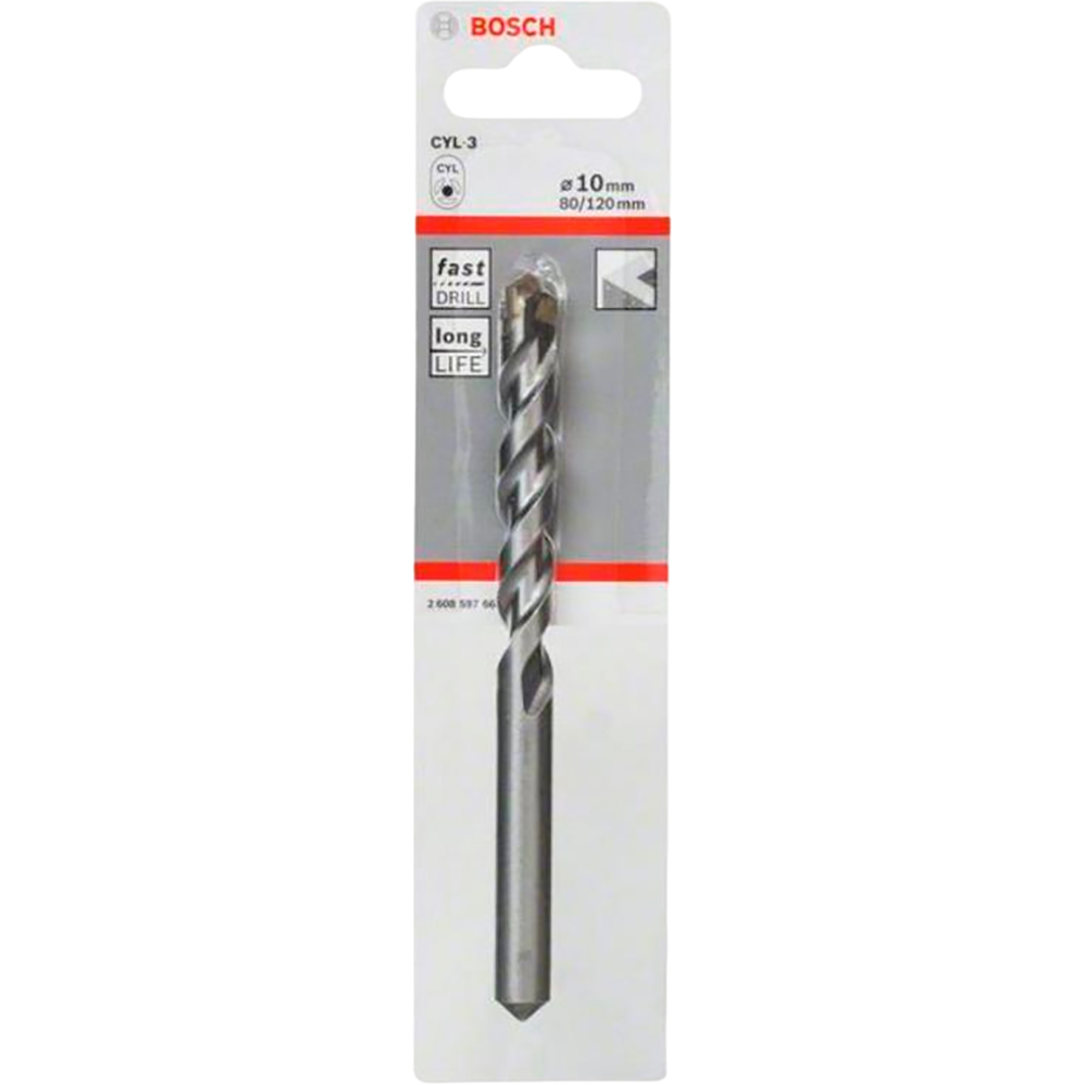 Сверло BOSCH CYL-3 SilverPerc 10 х 120 (2.608.597.665) Тип сверло