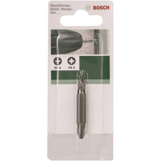 Біта подвійна BOSCH PH2/PZ2 45мм (2.609.255.955) Тип біта