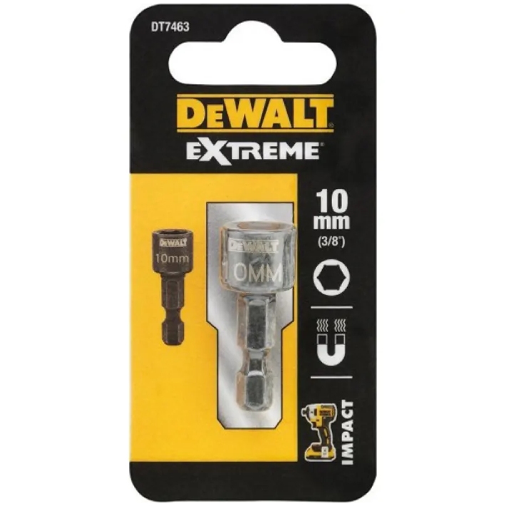 Головка торцева DEWALT EXTREME Impact 1/4" х 10 мм (DT7463)